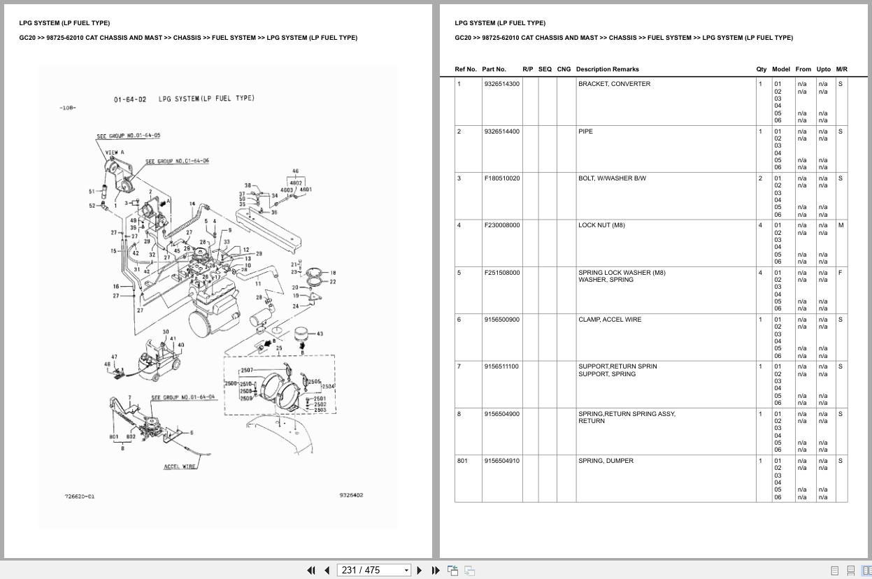 Caterpillar Forklift GC20 Europe Parts Catalog (2)