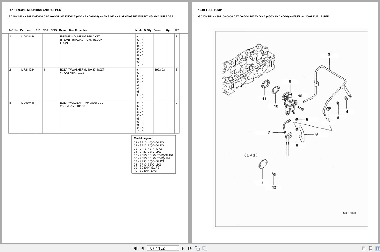 Caterpillar Forklift GC20K HP Europe Parts Catalog (2)