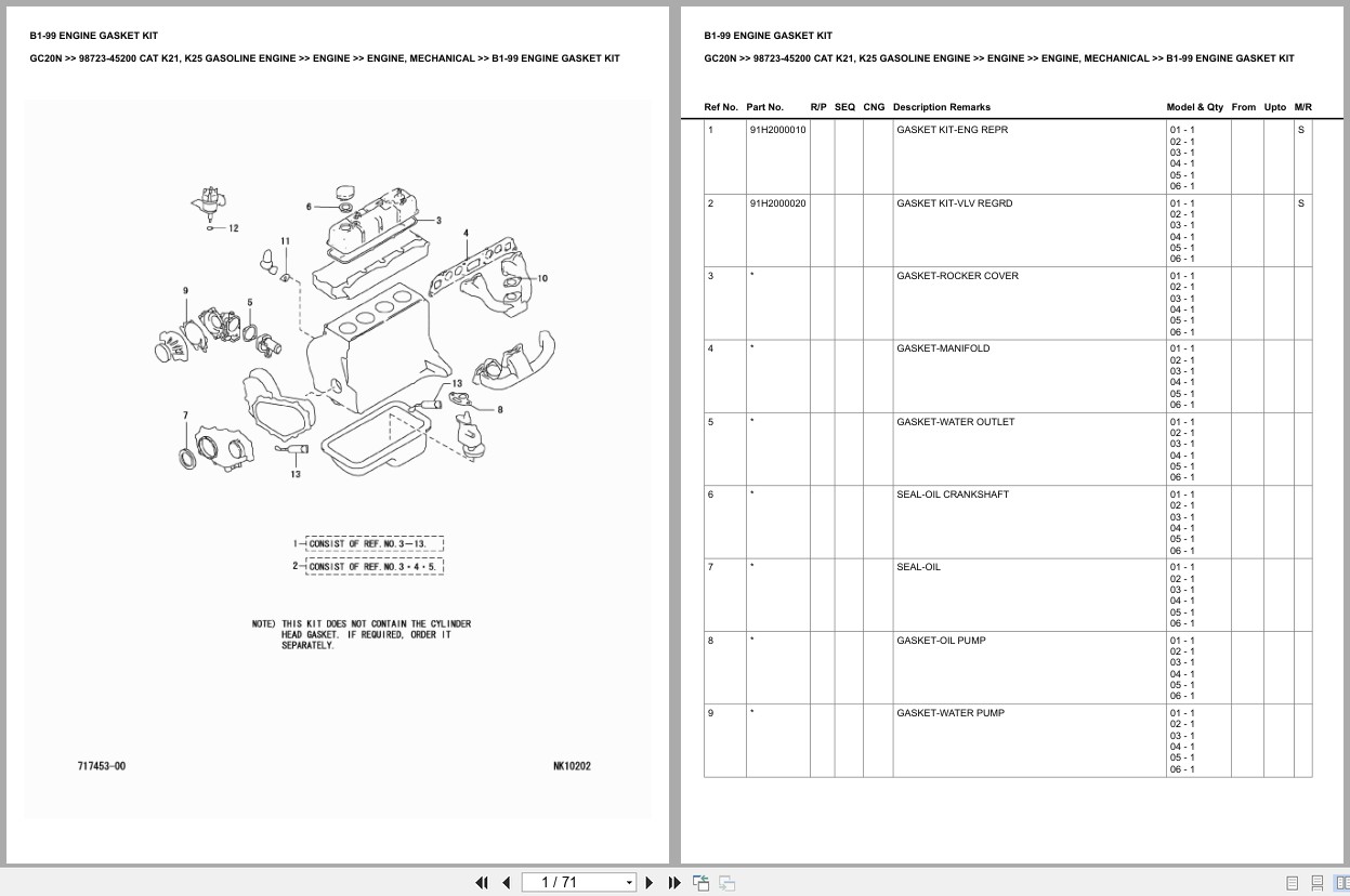 Caterpillar Forklift GC20N Europe Parts Catalog (1)
