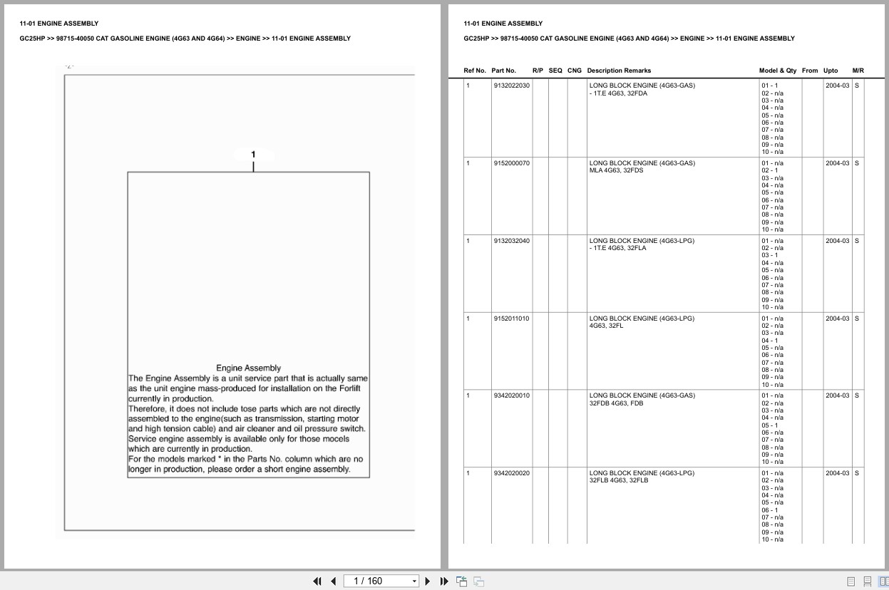 Caterpillar Forklift GC25HP Europe Parts Catalog (1)