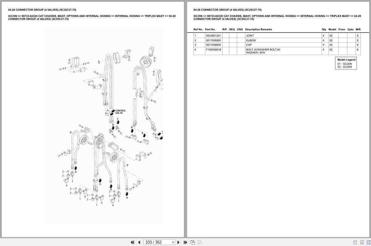 Caterpillar Forklift GC25N Europe Parts Catalog (2)