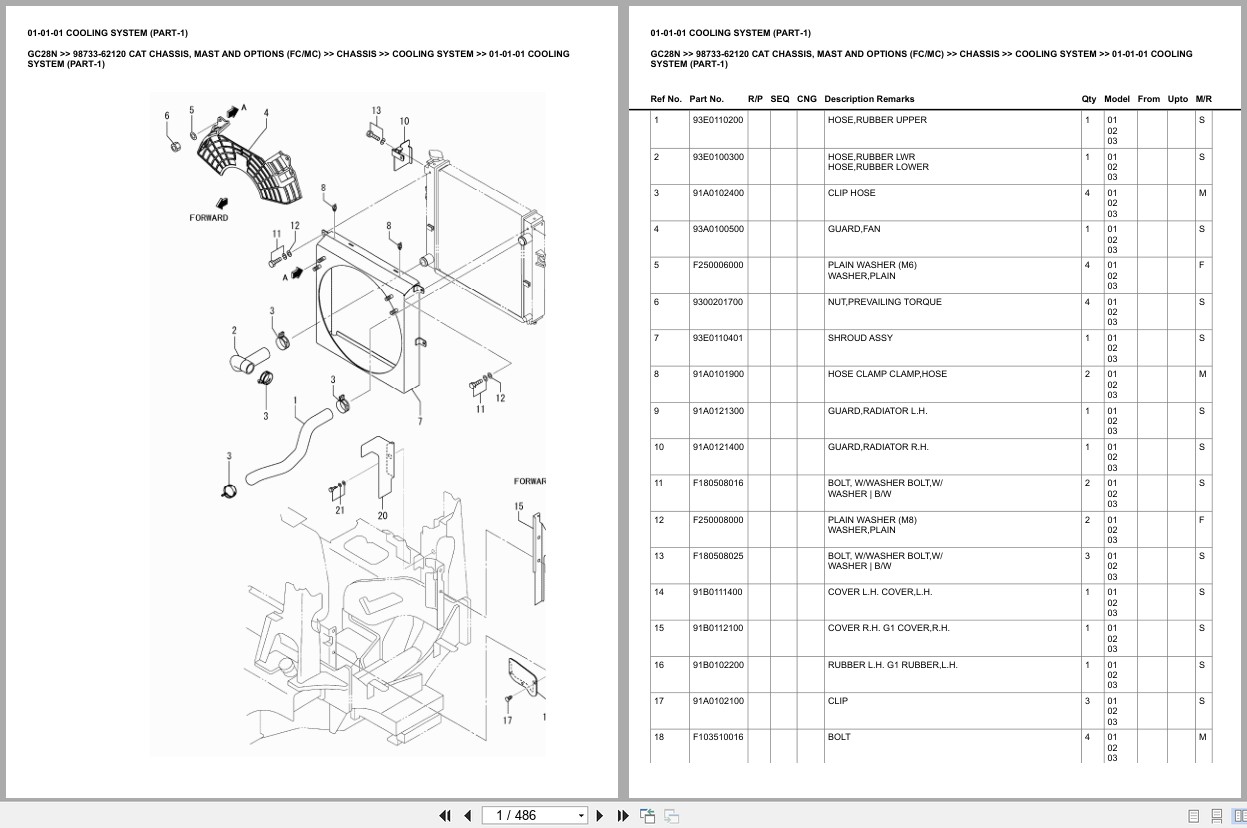 Caterpillar Forklift GC28N Europe Parts Catalog (2)