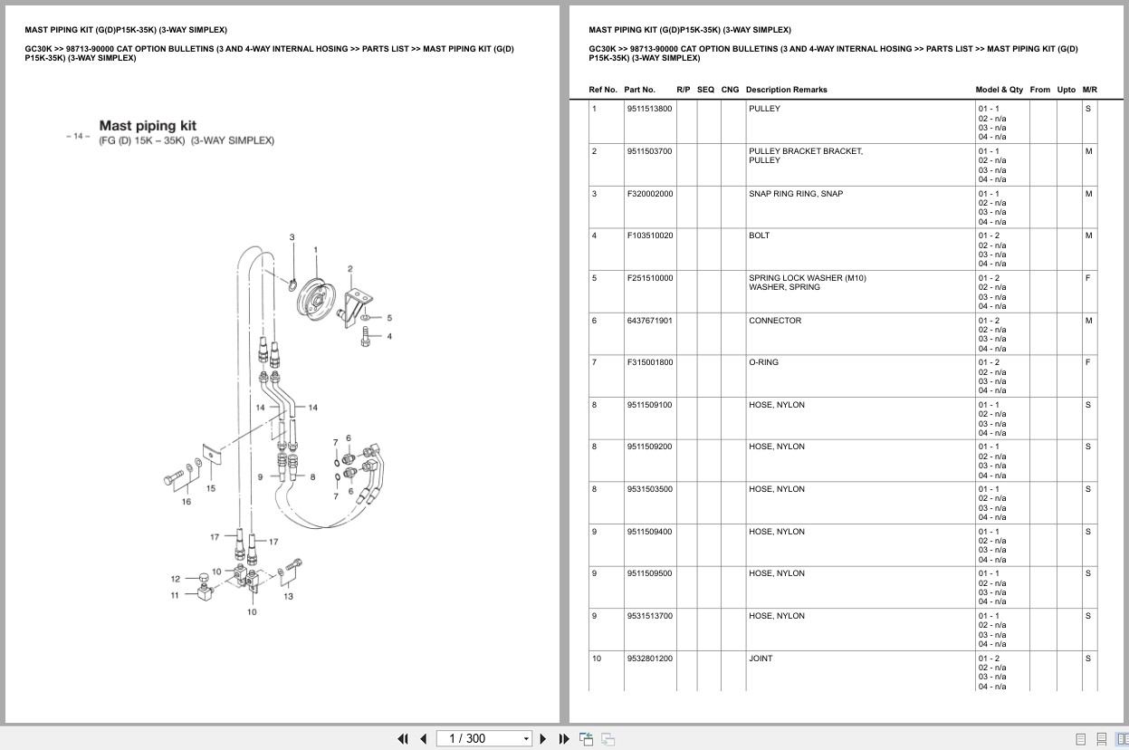 Caterpillar Forklift GC30K Europe Parts Catalog (1)