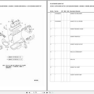 Caterpillar Forklift GC33N Europe Parts Catalog (1)