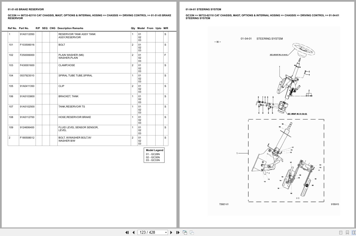 Caterpillar Forklift GC33N Europe Parts Catalog (2)