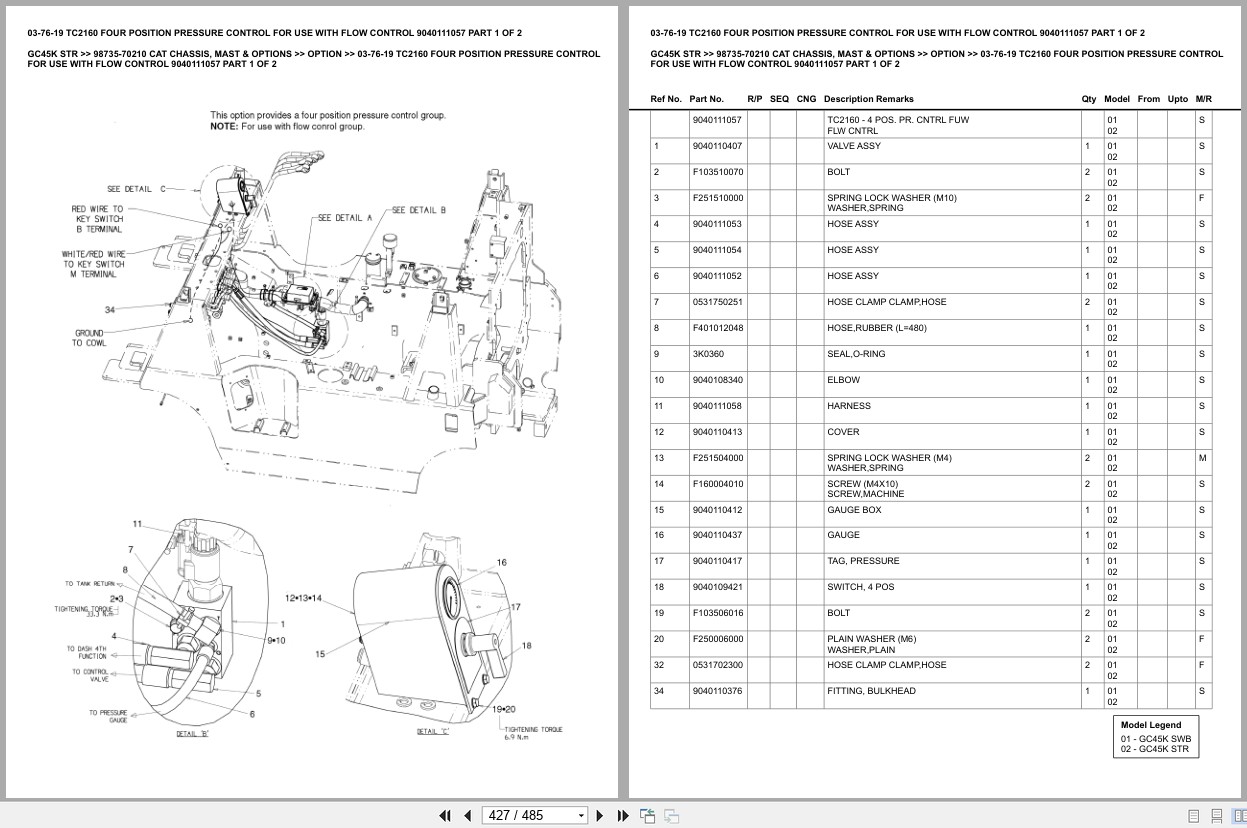 Caterpillar Forklift GC45K STR Europe Parts Catalog (2)