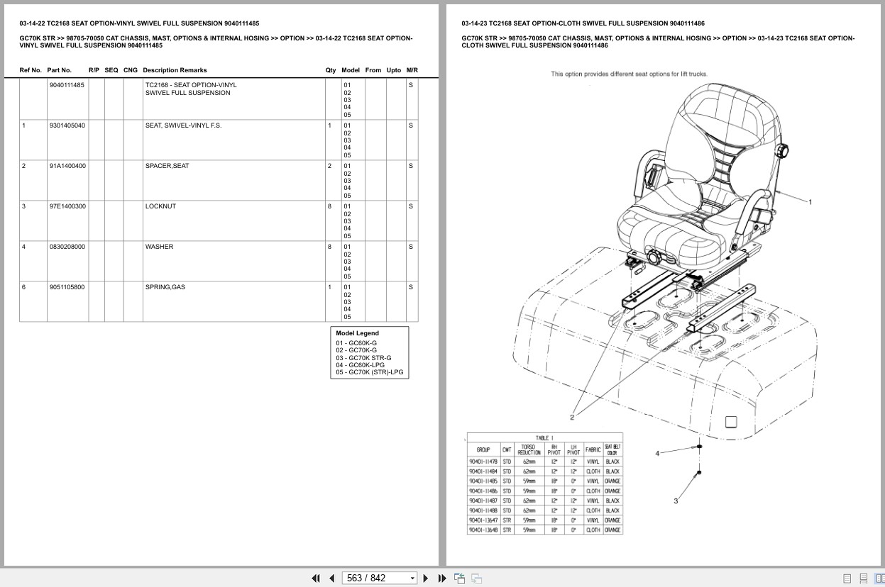 Caterpillar Forklift GC70K STR Europe Parts Catalog (2)