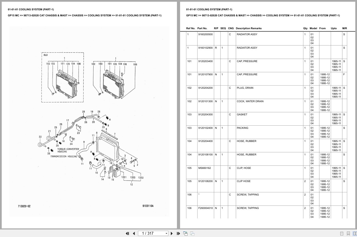 Caterpillar Forklift GP15 MC Europe Parts Catalog (1)