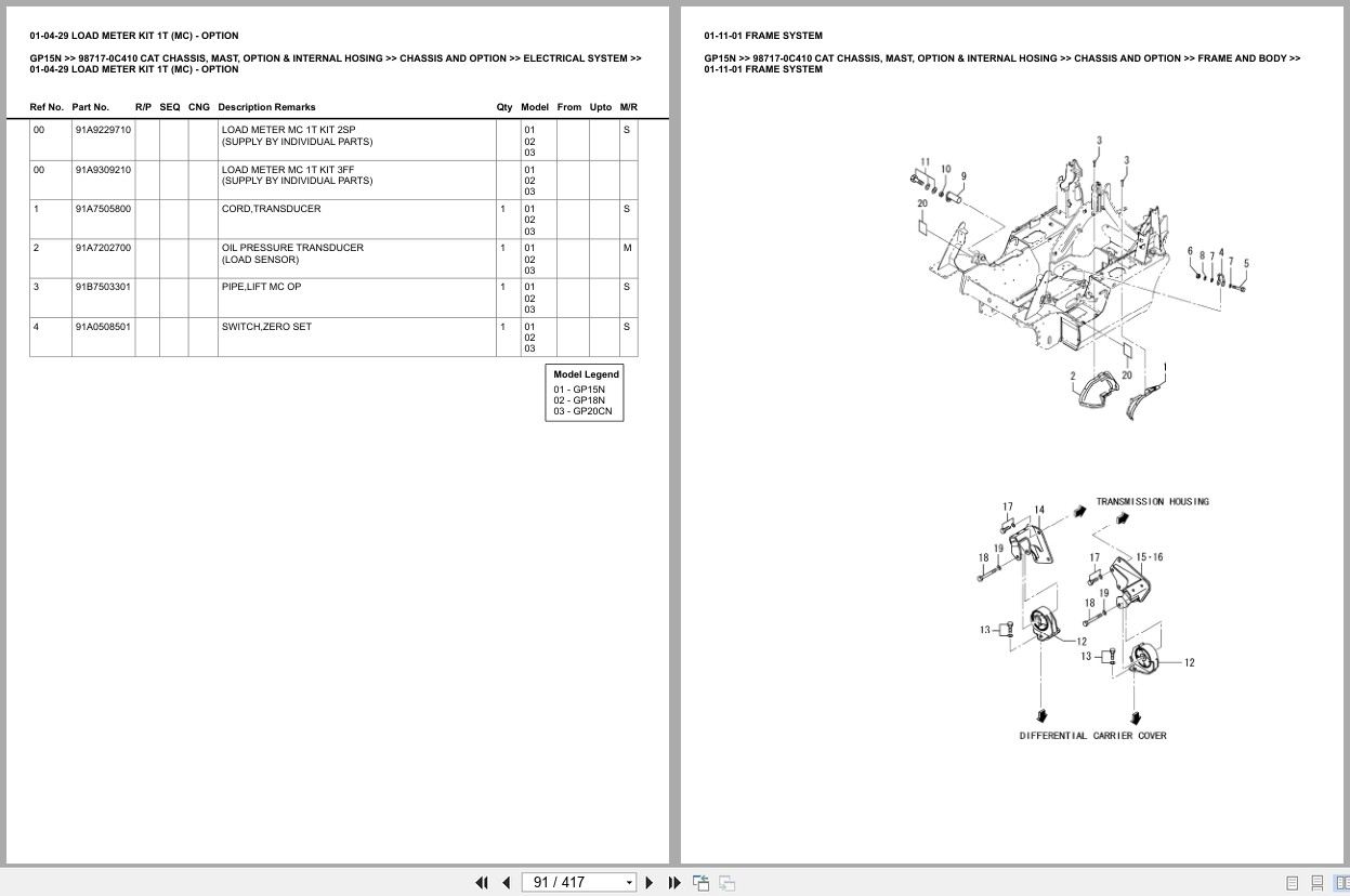Caterpillar Forklift GP15N Europe Parts Catalog (2)