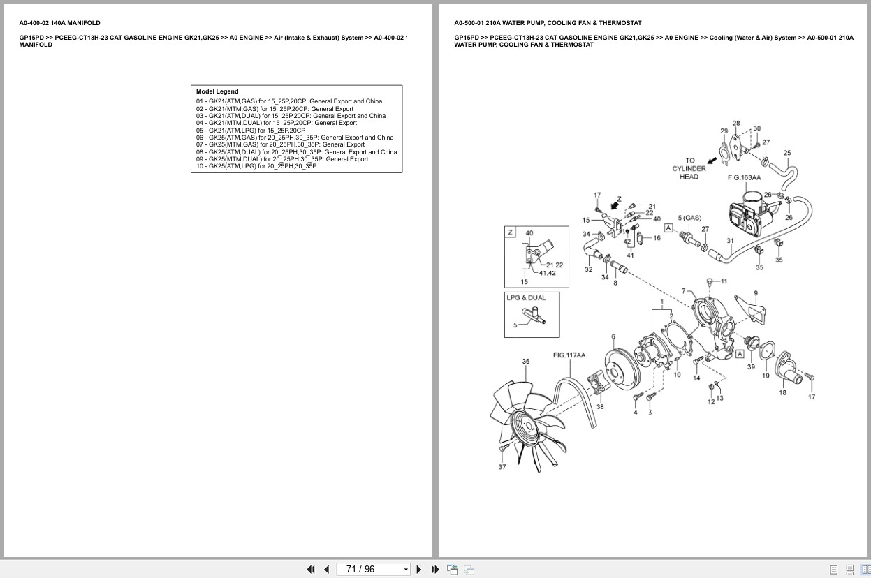 Caterpillar Forklift GP15PD Europe Parts Catalog (2)