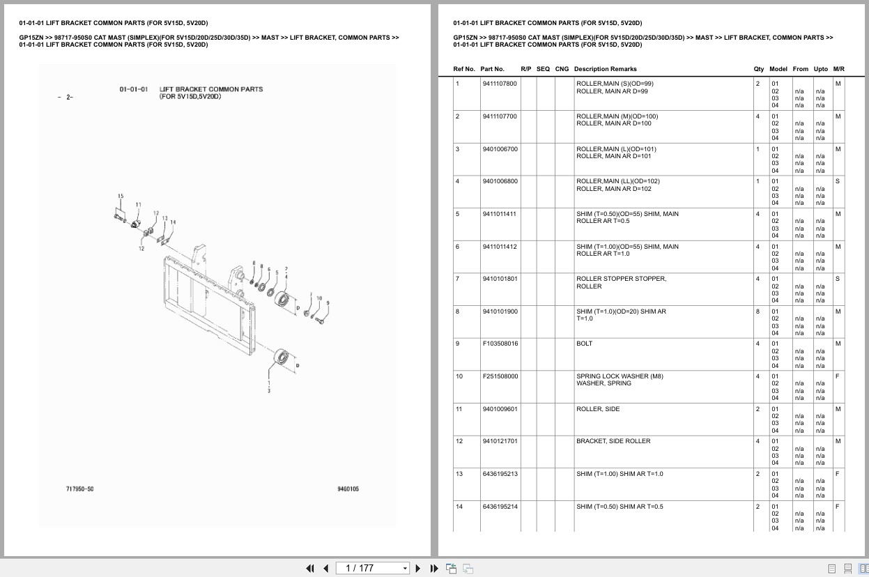 Caterpillar Forklift GP15ZN Europe Parts Catalog (2)