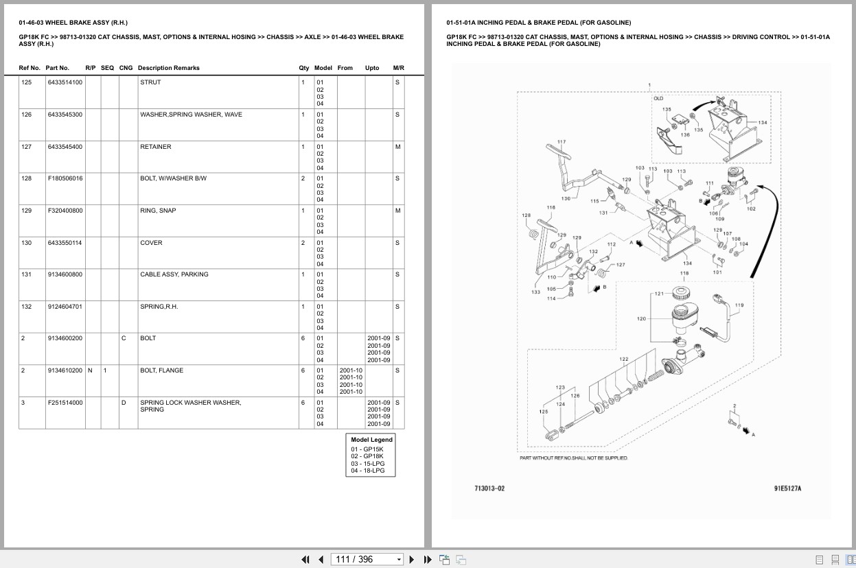 Caterpillar Forklift GP18K FC Europe Parts Catalog (2)