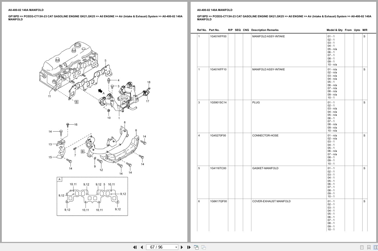 Caterpillar Forklift GP18PD Europe Parts Catalog (2)