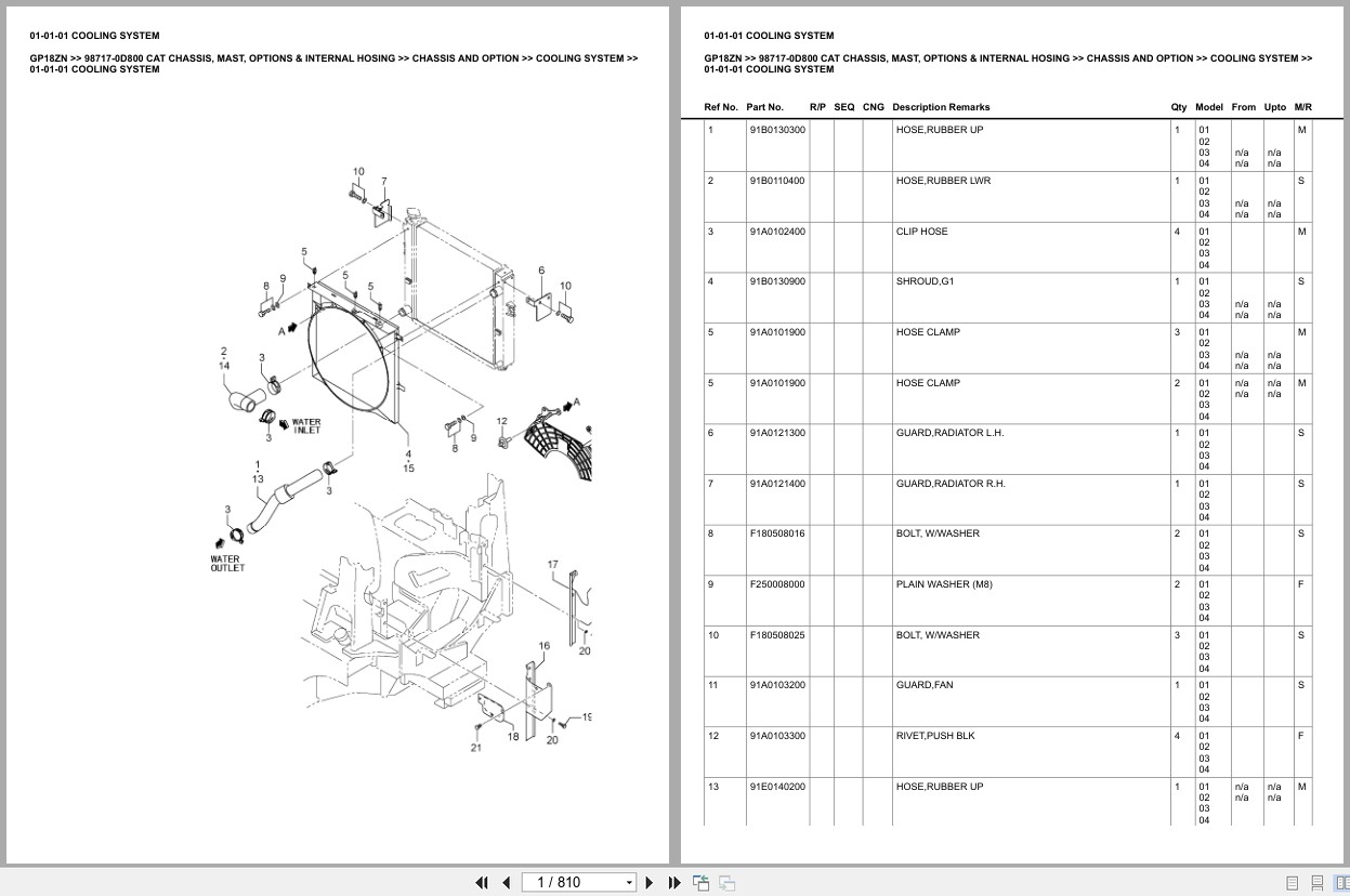 Caterpillar Forklift GP18ZN Europe Parts Catalog (1)