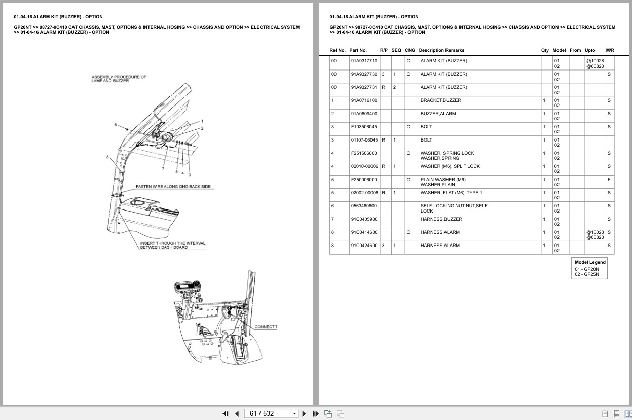 Caterpillar Forklift GP20NT Europe Parts Catalog (2)