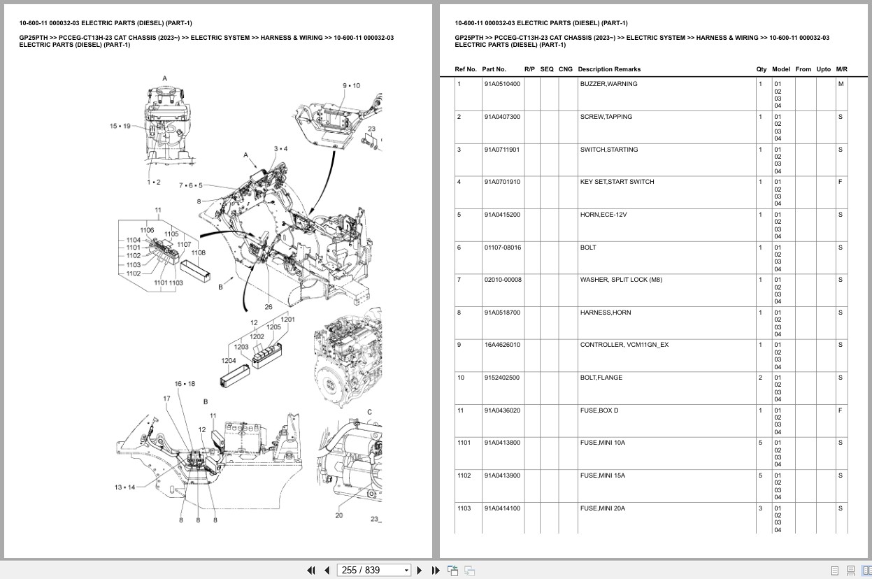Caterpillar Forklift GP25PTH Europe Parts Catalog (2)