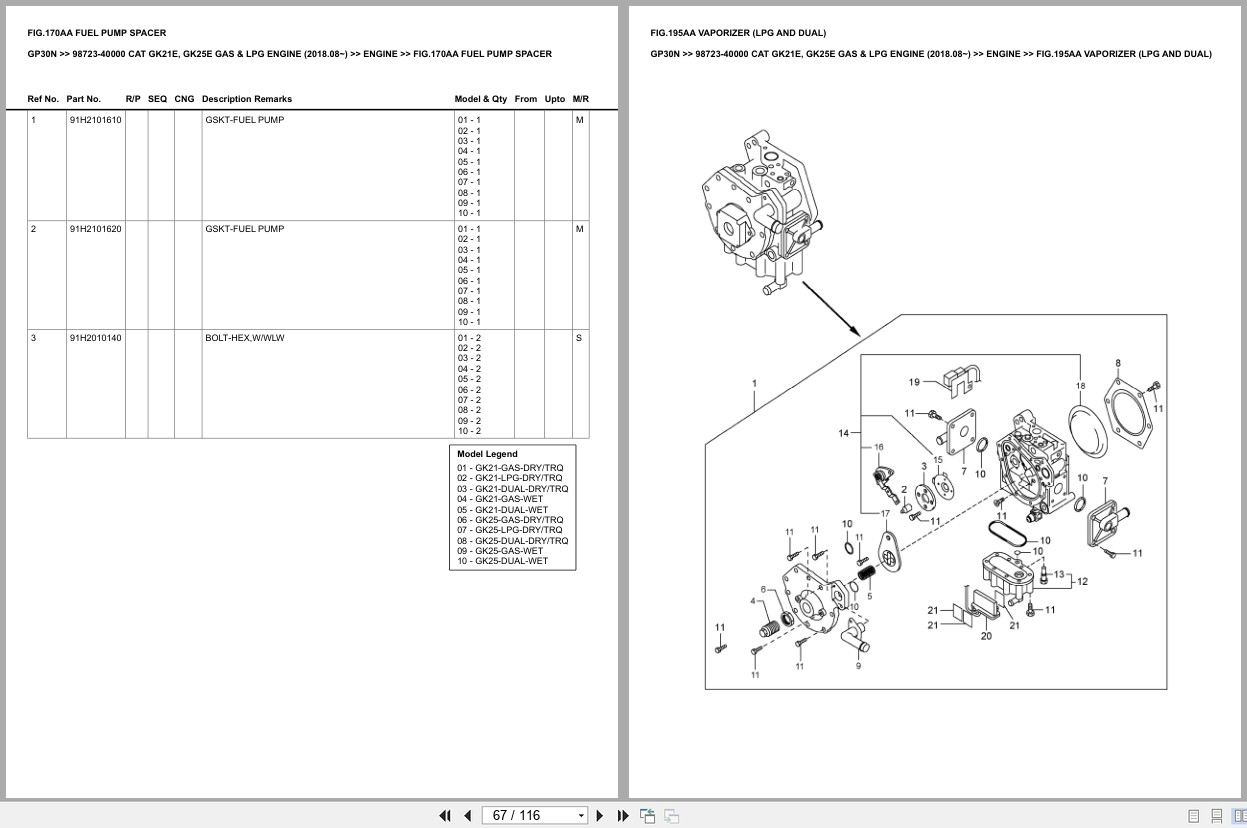 Caterpillar Forklift GP30N Europe Parts Catalog (2)
