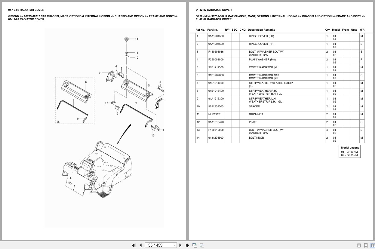 Caterpillar Forklift GP30NM Europe Parts Catalog (2)