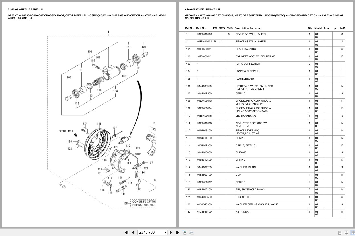 Caterpillar Forklift GP30NT Europe Parts Catalog (2)
