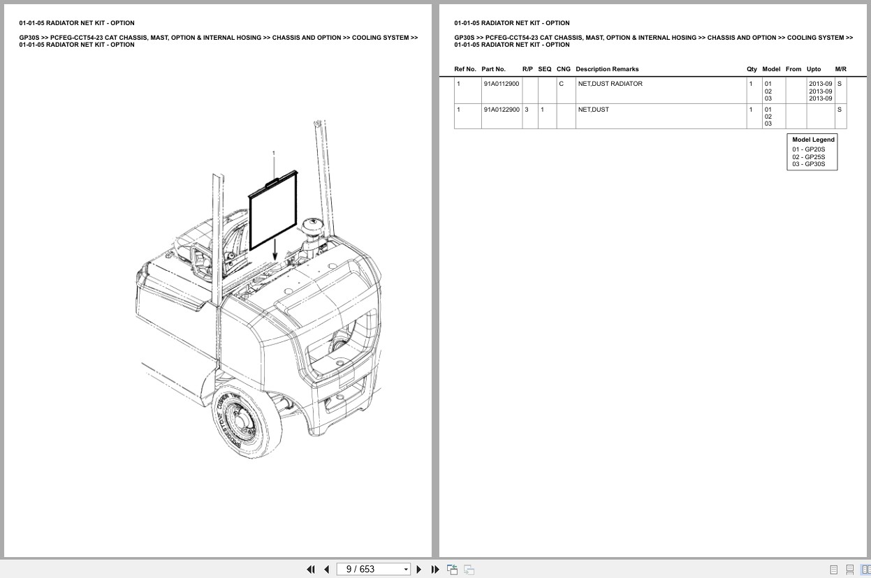 Caterpillar Forklift GP30S Europe Parts Catalog (2)