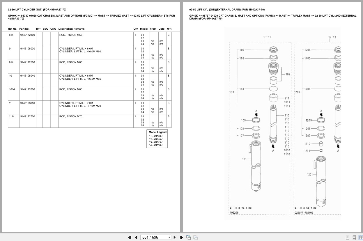 Caterpillar Forklift GP40K Europe Parts Catalog (2)