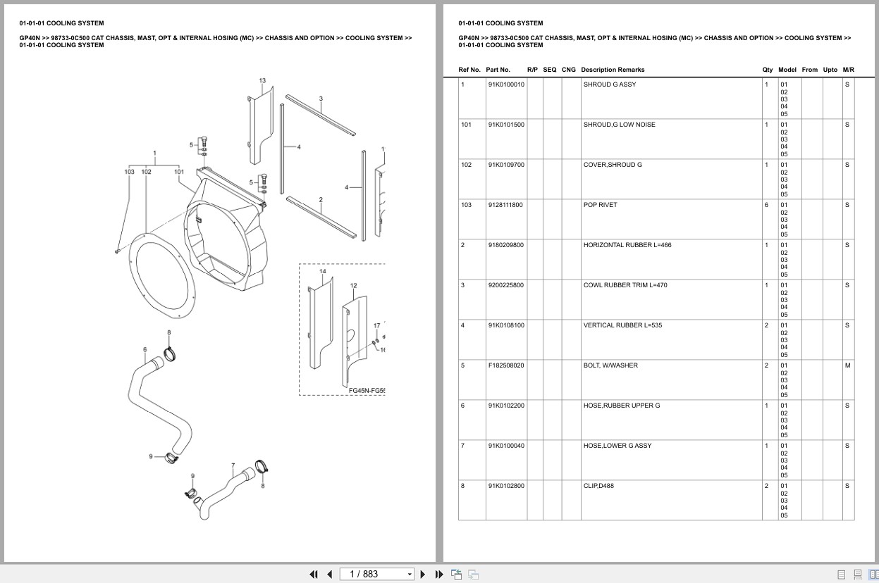 Caterpillar Forklift GP40N Europe Parts Catalog (1)