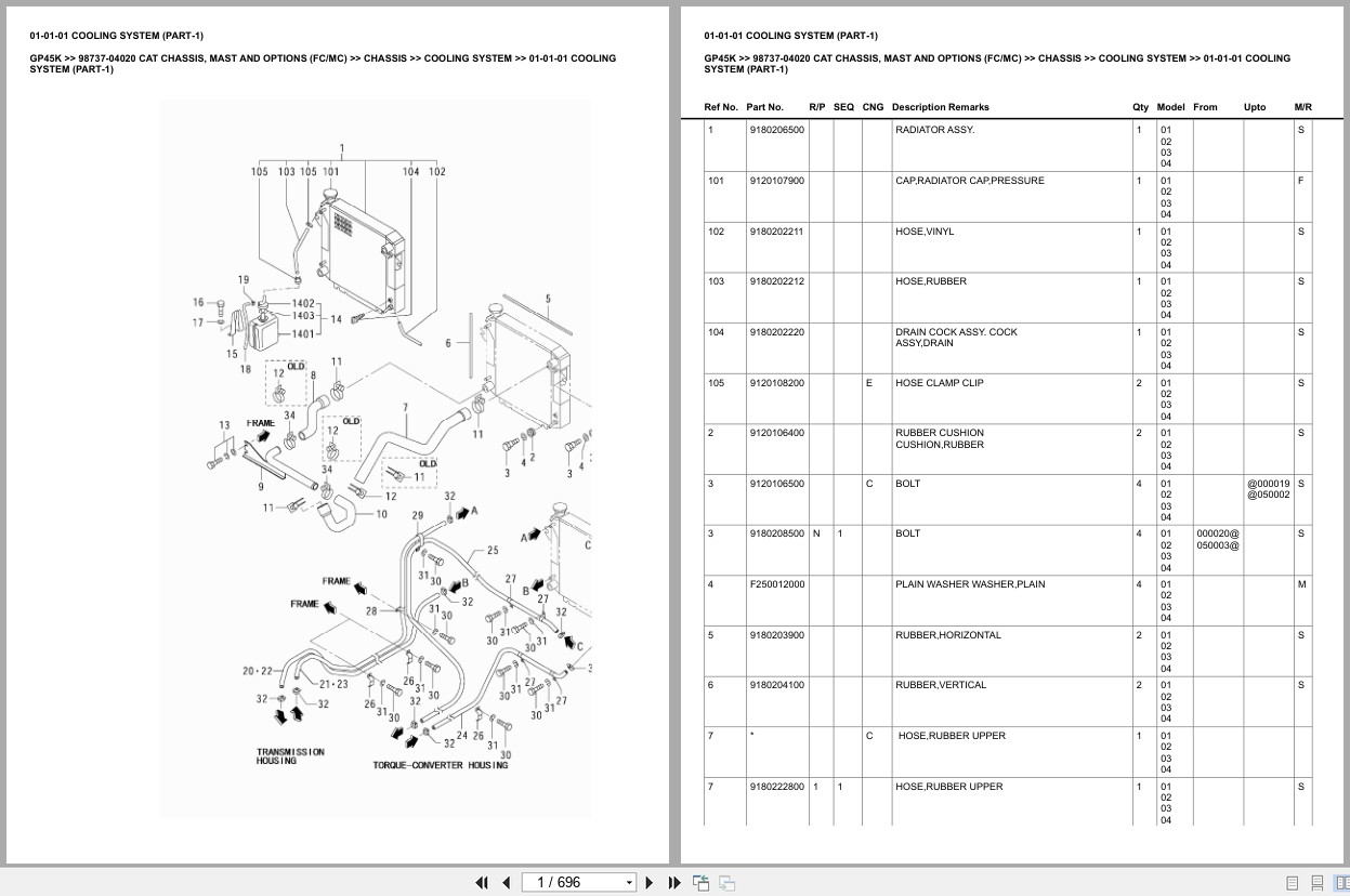 Caterpillar Forklift GP45K Europe Parts Catalog (2)