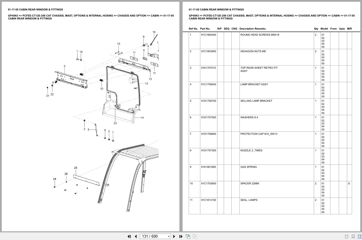 Caterpillar Forklift GP45N3 Europe Parts Catalog (2)