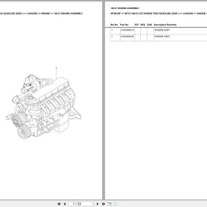 Caterpillar Forklift GP50CNF Engine TB45 Gasoline 2009 Europe Parts Catalog 98737 40010 (1)