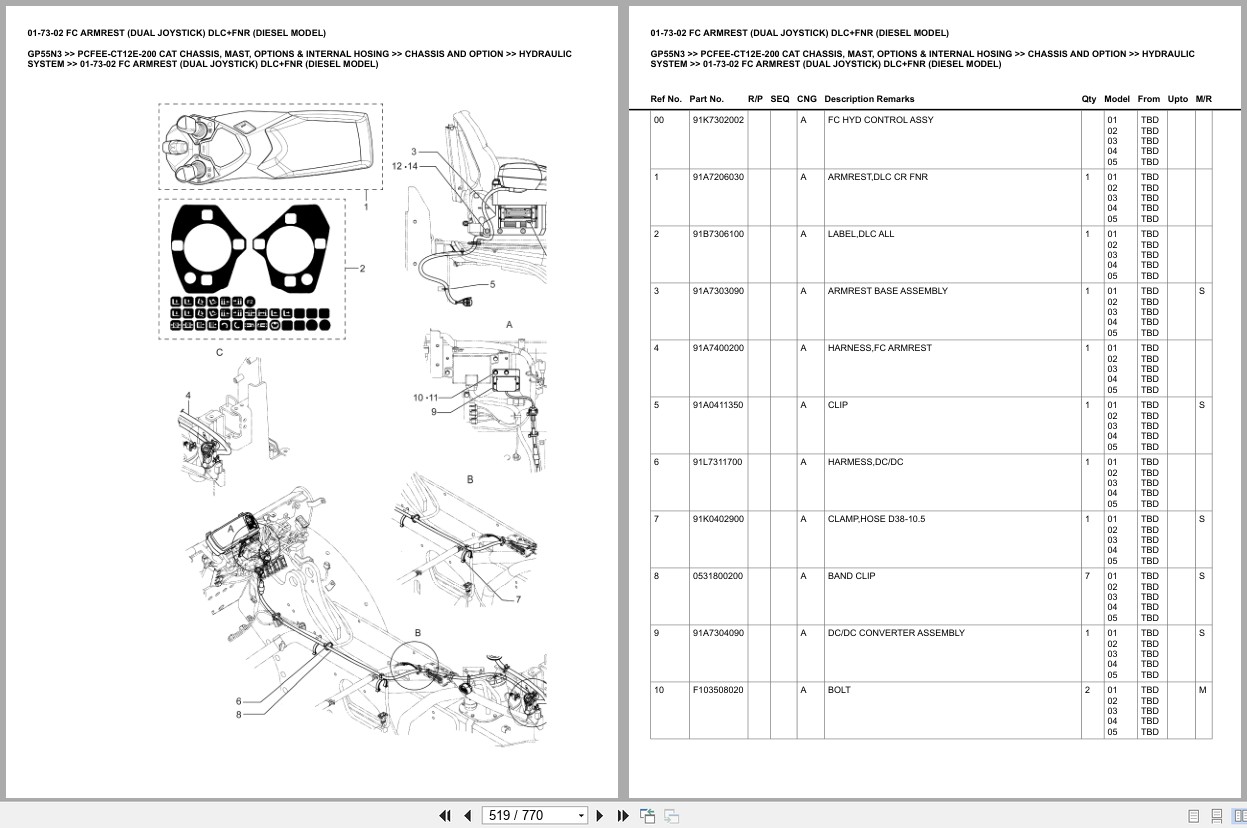 Caterpillar Forklift GP55N3 Europe Parts Catalog (2)