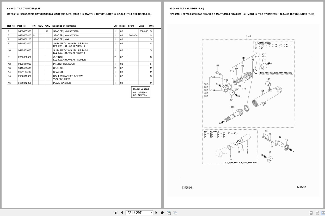 Caterpillar Forklift GPE35N Europe Parts Catalog (2)