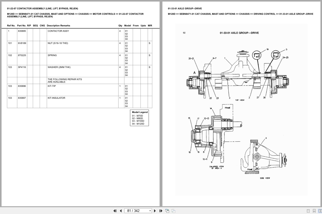 Caterpillar Forklift M120D Europe Parts Catalog (2)