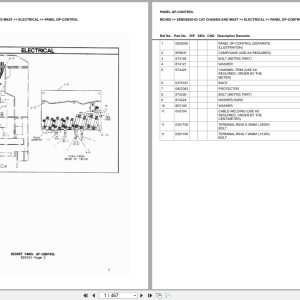 Caterpillar Forklift MC40D Chassis Mast Europe Parts Catalog SEBN2630 03 (1)