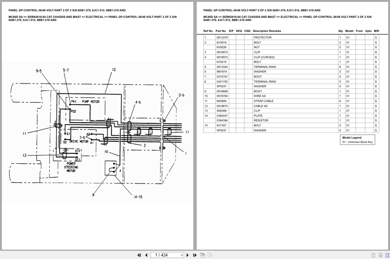 Caterpillar Forklift MC60D SA Europe Parts Catalog (1)