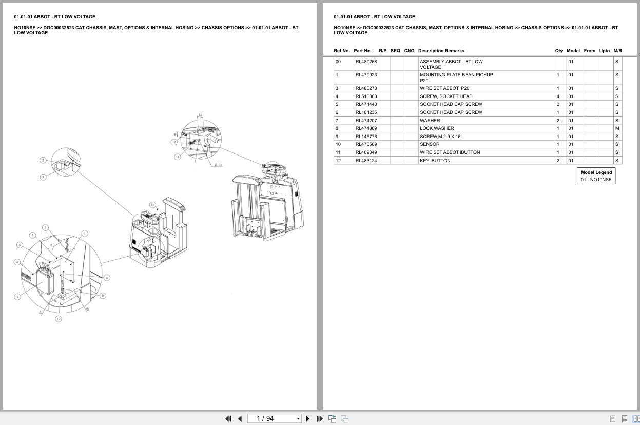 Caterpillar Forklift NO10NSF Europe Parts Catalog (1)