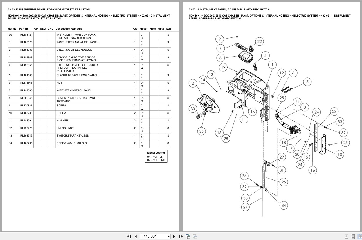 Caterpillar Forklift NOH10N Europe Parts Catalog (2)