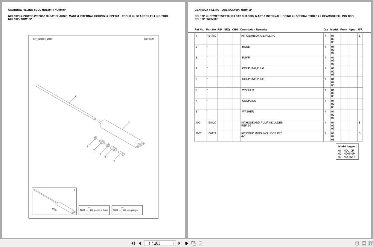 Caterpillar Forklift NOL10P Europe Parts Catalog (1)