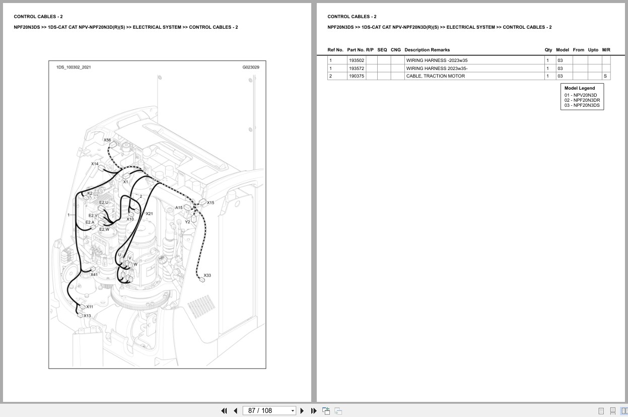 Caterpillar Forklift NPF20N3DS Europe Parts Catalog (2)