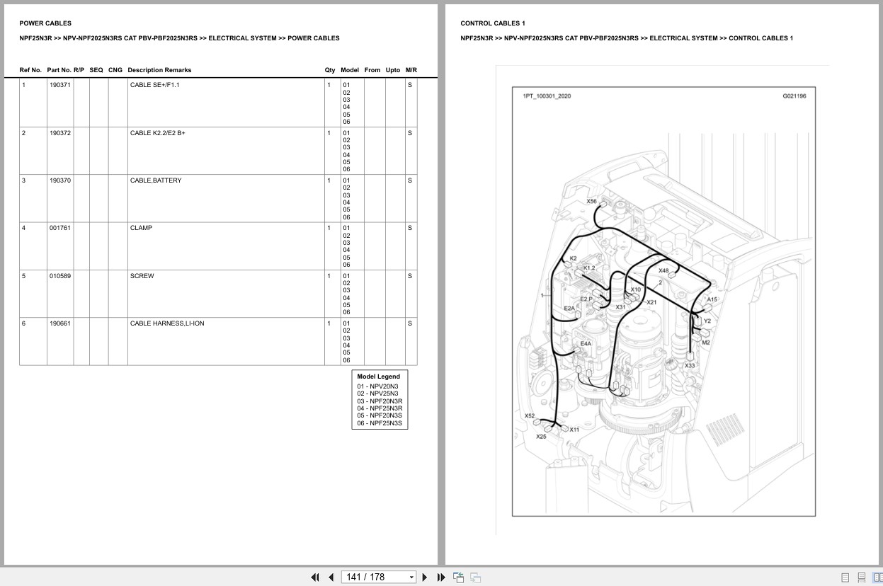 Caterpillar Forklift NPF25N3R Europe Parts Catalog (2)