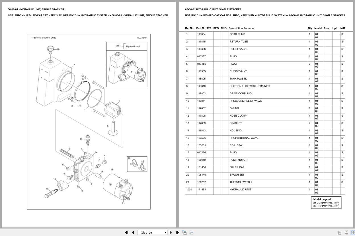 Caterpillar Forklift NPP12N2D Europe Parts Catalog (2)