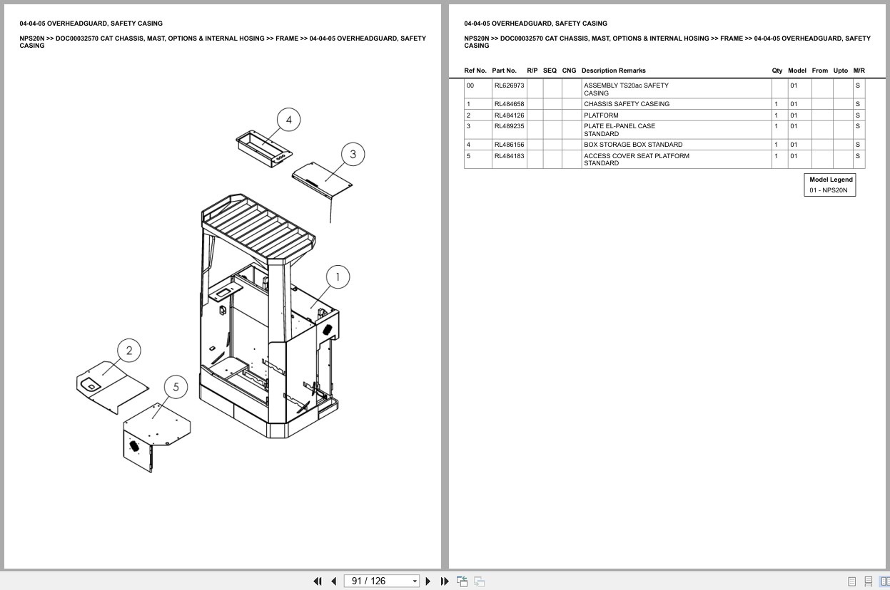 Caterpillar Forklift NPS20N Europe Parts Catalog (2)