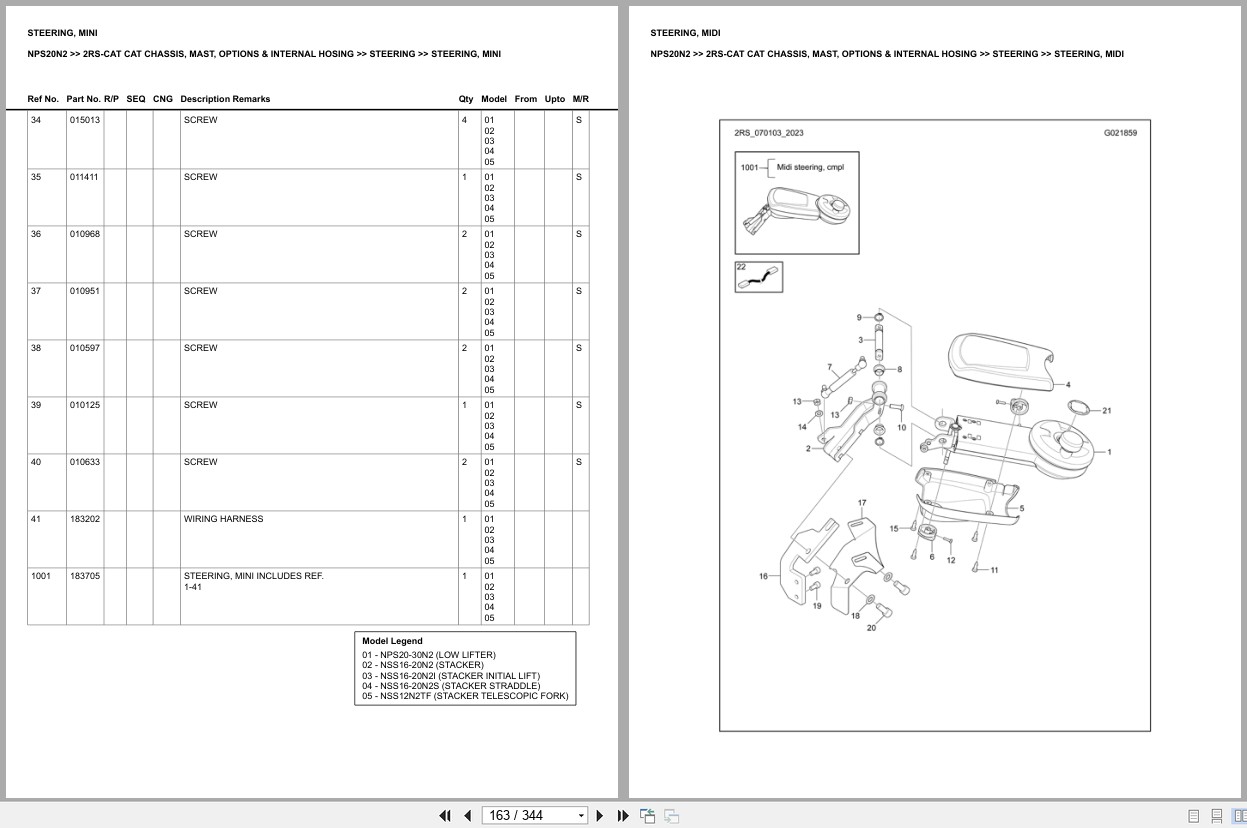 Caterpillar Forklift NPS20N2 Europe Parts Catalog (2)