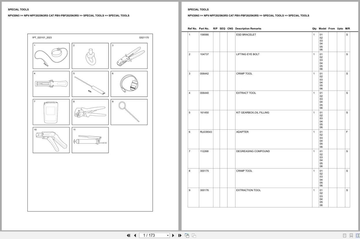 Caterpillar Forklift NPV20N3 Europe Parts Catalog (1)
