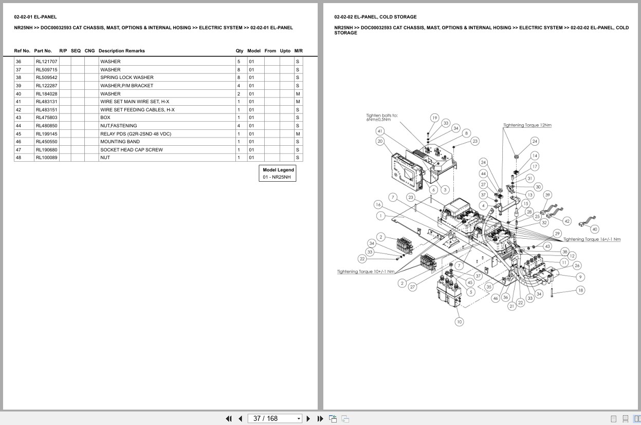 Caterpillar Forklift NR25NH Europe Parts Catalog (2)