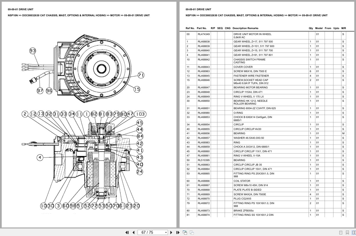 Caterpillar Forklift NSP10N Europe Parts Catalog (2)