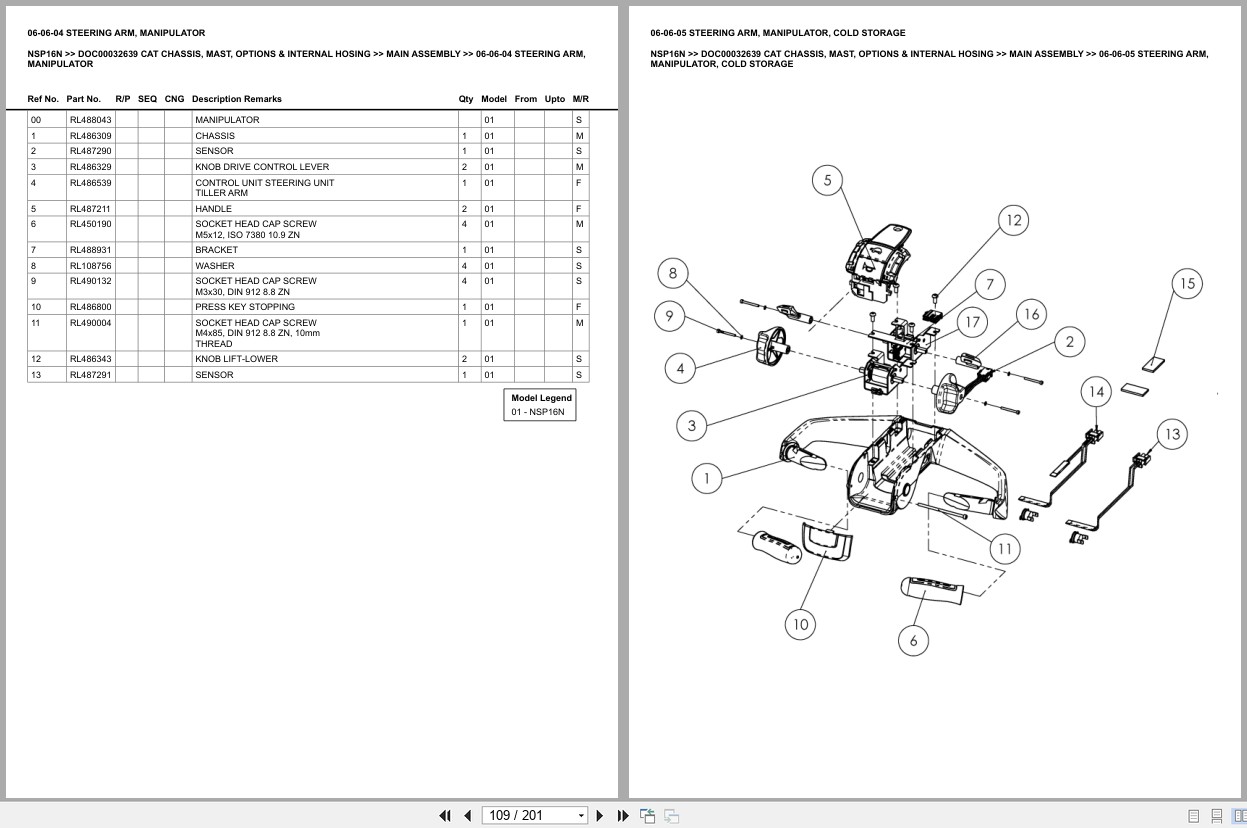 Caterpillar Forklift NSP16N Europe Parts Catalog (2)