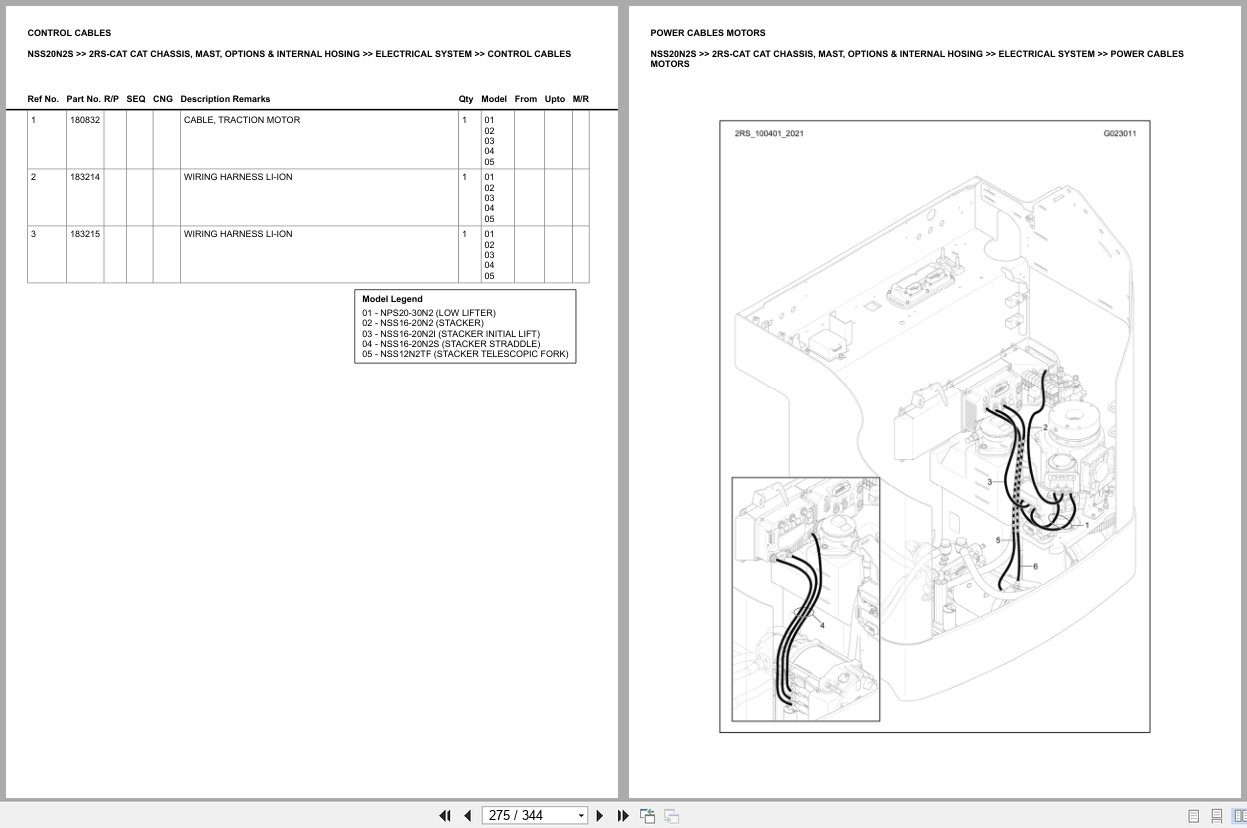 Caterpillar Forklift NSS20N2S Europe Parts Catalog (2)
