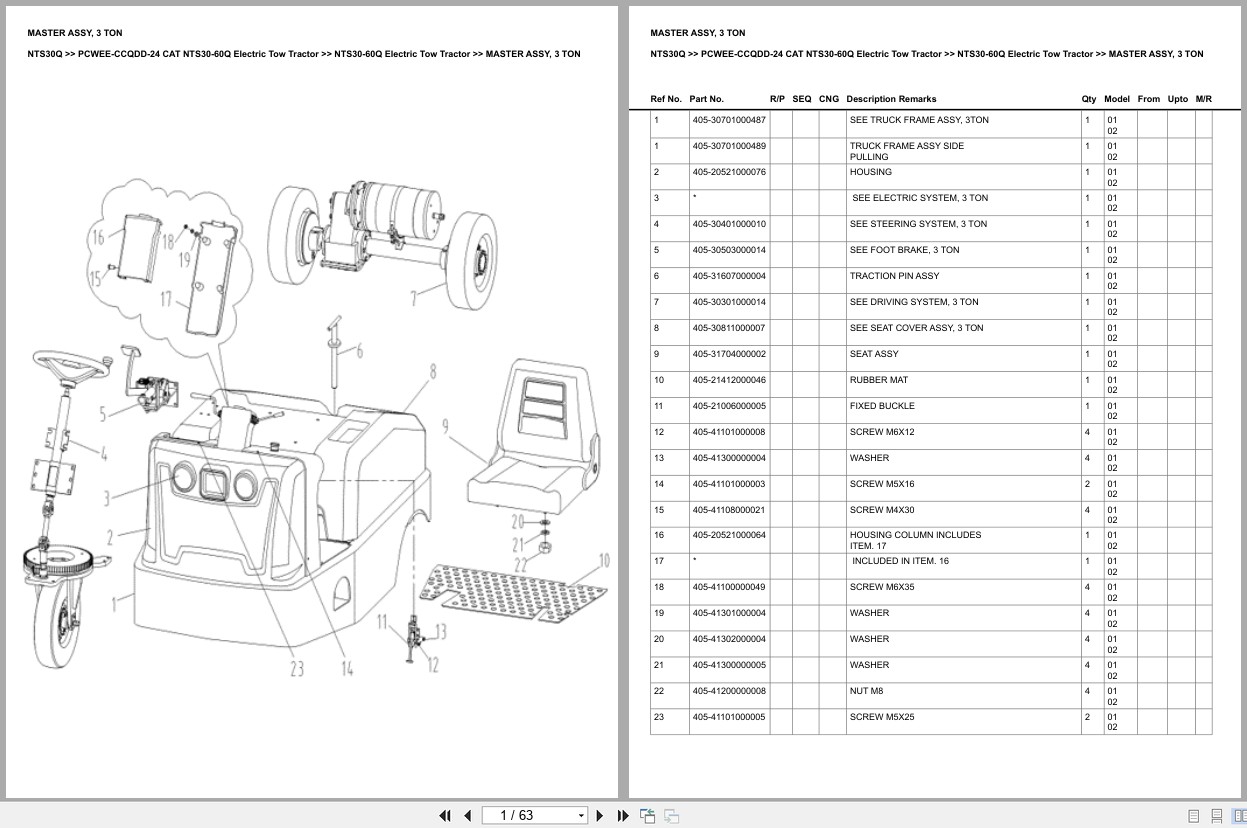 Caterpillar Forklift NTS30Q Europe Parts Catalog (1)
