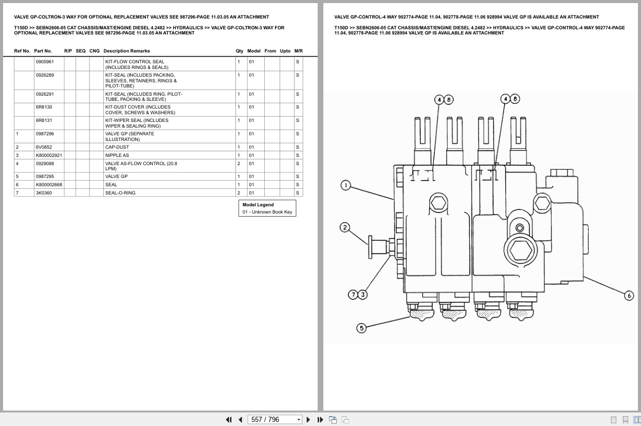 Caterpillar Forklift T150D Europe Parts Catalog (2)