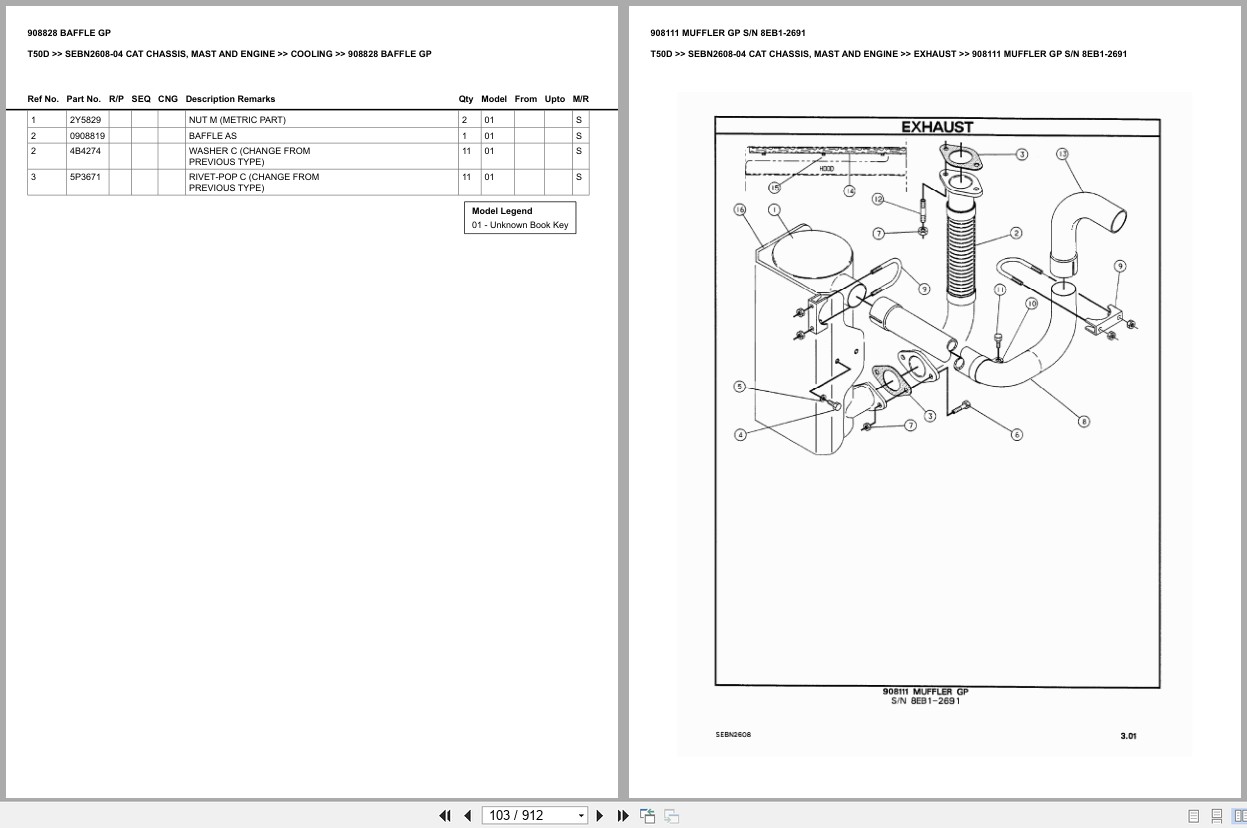 Caterpillar Forklift T50D Europe Parts Catalog (2)